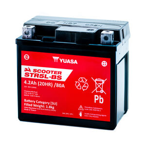 YUASA STR5L-BS (CP) 12V MF VRLA Scooter Battery click to zoom image