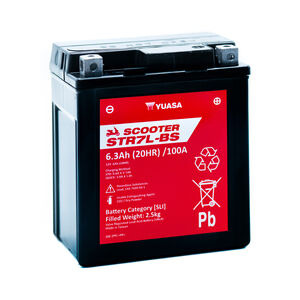 YUASA STR7L-BS (CP) 12V MF VRLA Scooter Battery 
