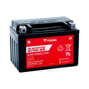 YUASA STR9-BS (WC) 12V MF VRLA Scooter Battery 