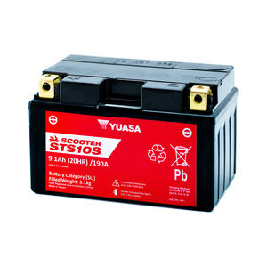 YUASA STS10S (CP) 12V MF VRLA Scooter Battery click to zoom image