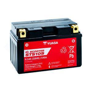 YUASA STS10S (WC) 12V MF VRLA Scooter Battery 