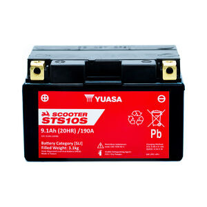 YUASA STS10S (WC) 12V MF VRLA Scooter Battery click to zoom image