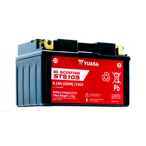YUASA STS10S (WC) 12V MF VRLA Scooter Battery click to zoom image