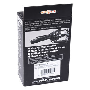 DATATOOL Motorcycle Intelligent Heated Grips (7/8) 22.2mm With 4 Level Heat Control click to zoom image