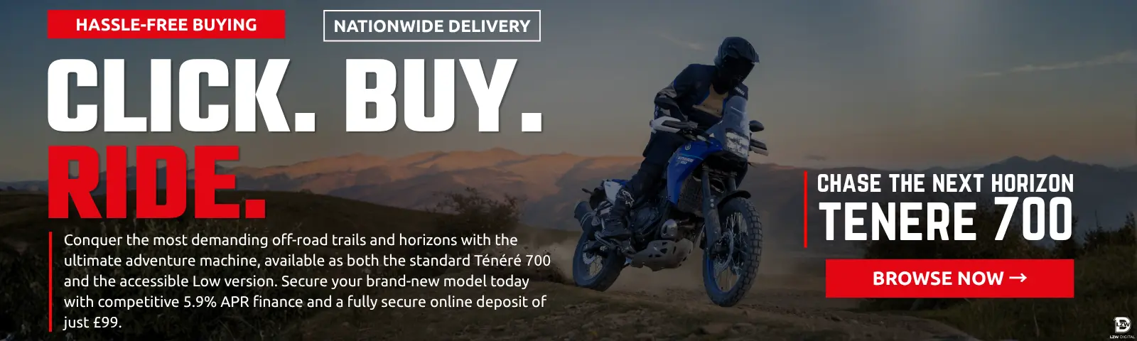Yamaha Tenere 700 and Low Adventure Motorcycle for Sale with 5.9% APR Finance at WhateverWheels in Great Harwood, Lancashire