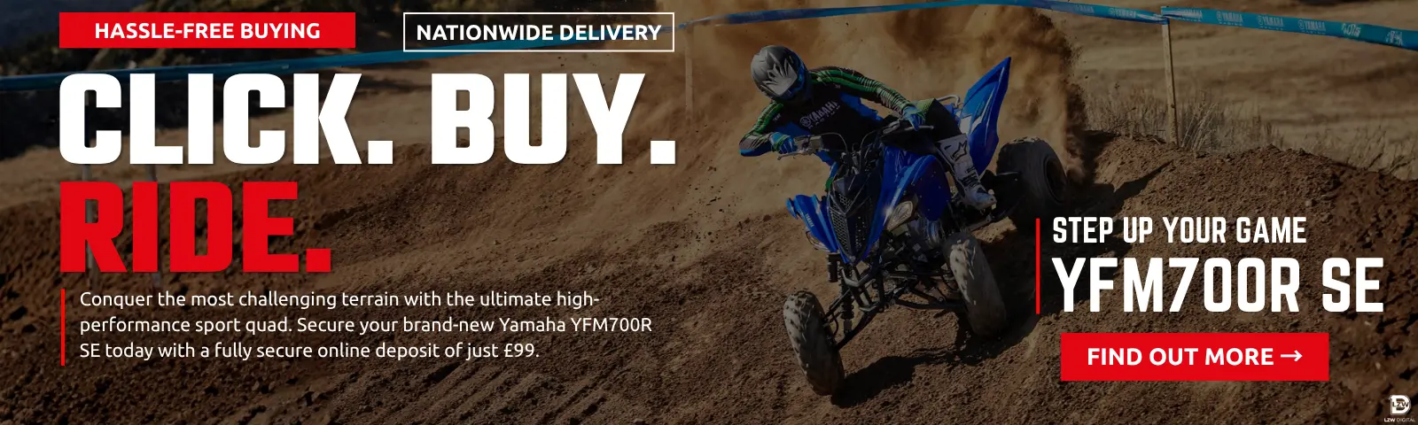 Yamaha YFM700R SE High-Performance Sport Quad for Sale at WhateverWheels Dealer in Great Harwood, Lancashire